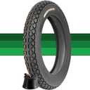 3.00-12 Dirt Bike Street Tire and Tube Set 3.00 12 Compatible with 80/100-12 Tire with Inner Tube for Dirt-Pit Bike 52J 6 P.R.