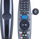 Magic Replacement for LG TV Remote with Voice and Pointer Function，AKB75855501 and MR20GA for LG Smart TV Remote（OLED/NANOCELL/ 4K UHD Models with Netflix and Prime Video Hot Keys,Google/Alexa