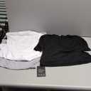 Ficerd 3 Pack Women Crop Tops Half Sleeve Cropped T Shirts Casual Crew Neck Drop Shoulder Loose Summer Solid Color (Small)