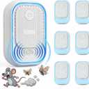 Mouse Repellent Ultrasonic Pest Repellent2026 Upgraded Mice Repellent Indoor for Rats, Moths, Insects, Fleas, Mosquitoes, Roaches, Ants, Spiders, Safe for Family & Pets(6 Pack)