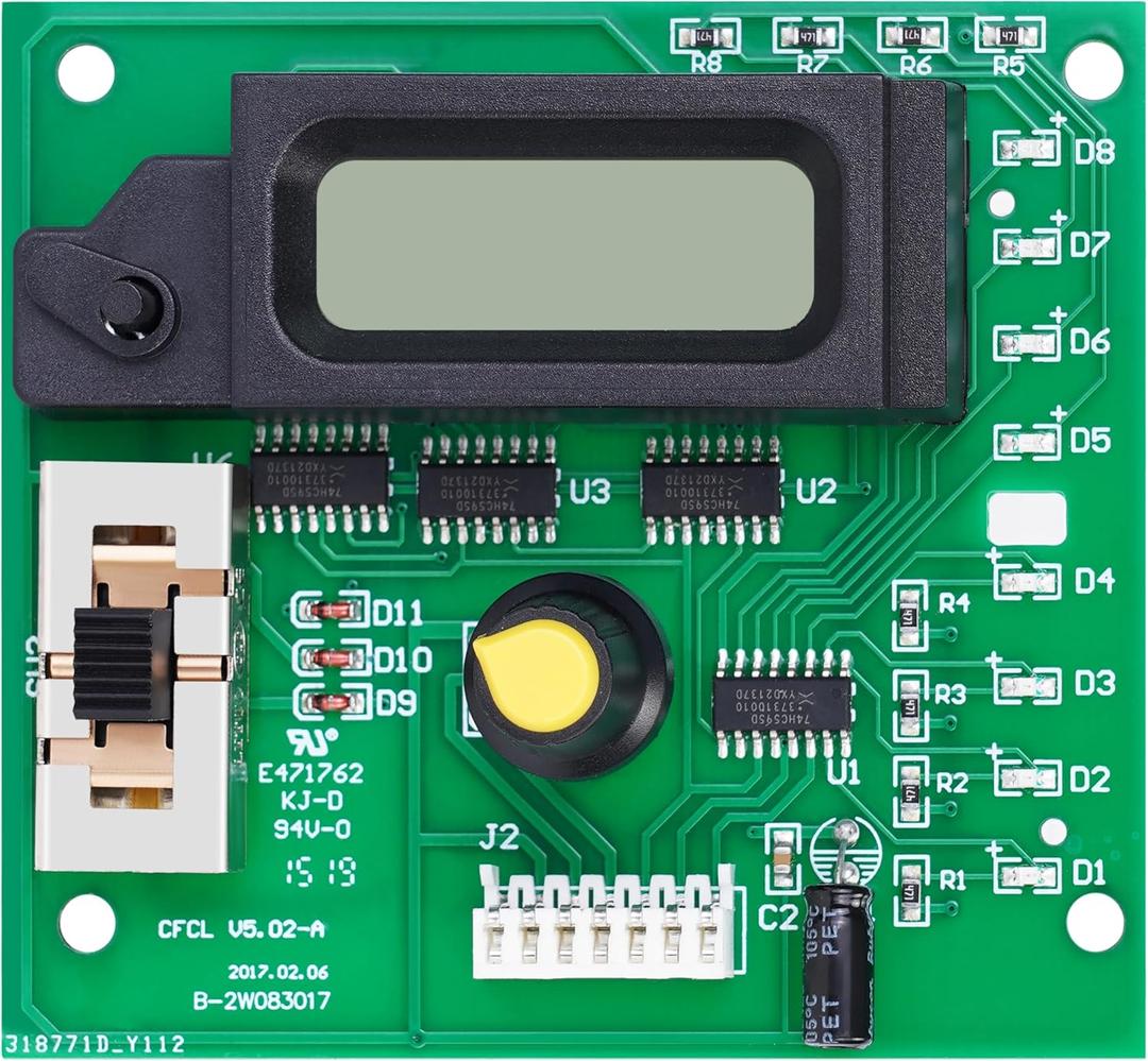 GLX-PCB-DSP Display Printed Circuit Board Replacement Compatible with Hayward Goldline Aqua-Rite and Aqua-Trol Salt Chlorine Generators