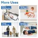 Pro Goleem Pack and Play Mattress (38"x26"), Waterproof Pack n Play Mattress Pad with Carry Bag, Firm Playard Mattress with Soft Cover, for Babies and Toddlers