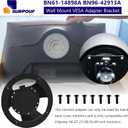 BN61-14898A BN96-42913A Wall Mount VESA Adapter Bracket for Samsung Odyssey G6 G7 27/28/32/49'' Monitor C49HG90DM C49J890DK C49RG90SS S49A950UI C32G75TQS C32HG70QQ S32BG650E S32BG652E S32BG654E
