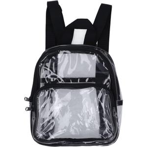 Vomeko Mini Transparent Backpack, Backpack for Work, PVC Transparent, Travel