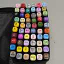 anono 60 Colors Alcohol Markers Set, Coloring Markers with Chisel and Fine Tips, Includes Carrying Case, Suitable for Book Painting and Coloring, Black Barrel