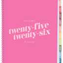 2 x Rileys Academic Planner 2025-2026, Daily, Weekly & Monthly Planner, July 2025 - June 2026, Student Notes Pages, Twin-Wire Binding, Weekly Agenda for School & Work (8.5 x 11-Inches, Pink, Diagonal)
