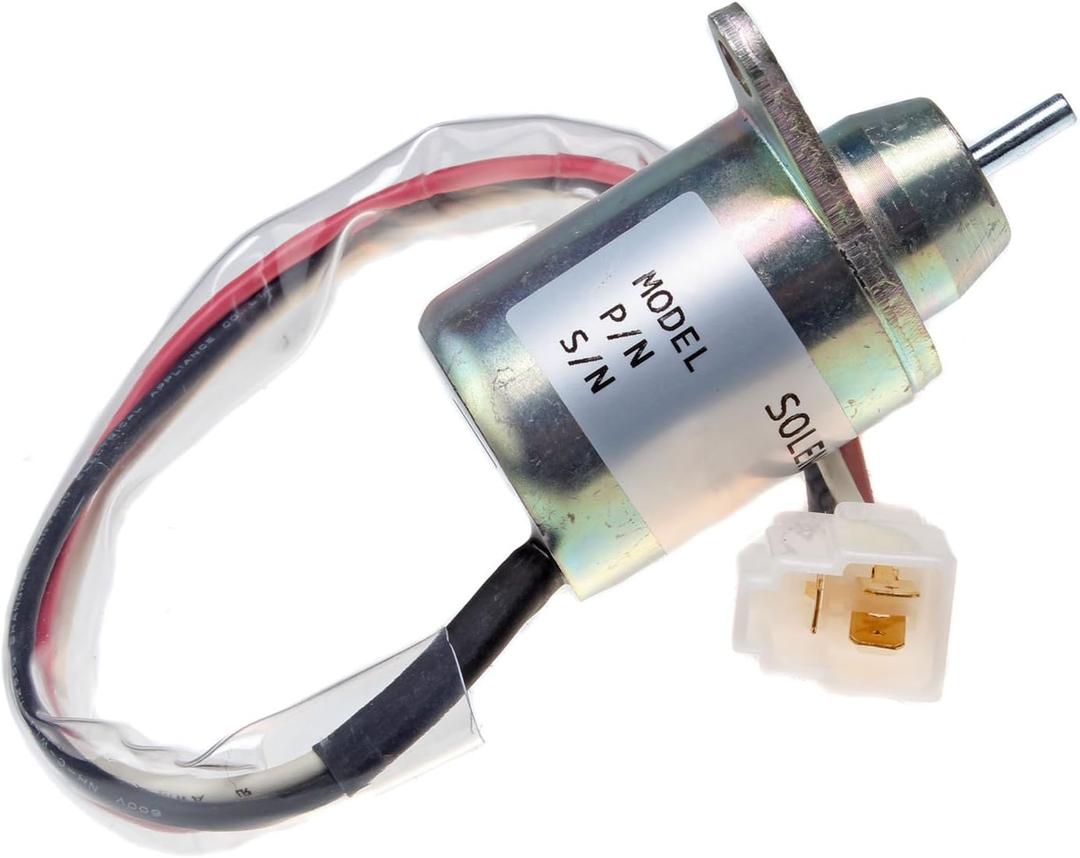 Fuel Shut Off Solenoid M806808 Compatible with John Deere 3009 3011 3012 3014 3015 4019 4X2 6X4 3215 3235 2653A 3215A 4100 2500 2020 1545 3215B 990 4010 4115 3225C 500 X495 X595 2210 3235C 3245C