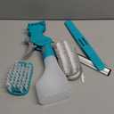 4 in 1 Window Cleaning Kit Professional Squeegee with Spray Bottle for Shower Mirror Glass Car Windshield Countertop Easy Gadget Cleaner Tool