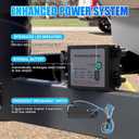 Trailer Breakaway Kit with LED Battery Test, 12V Charger, Breakaway Switch and Battery Box, Complete Trailer Brake System for Electric Trailer Brakes