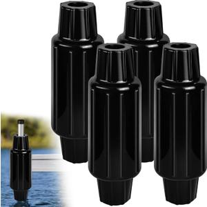 Dock Bumpers for Poles/Post, Boat Dock Bumpers Fenders | Dock Fenders Slide-Over Post Pole,Slip-On Dock Leg Pipes,Vertical Protection Dock Guards,Soft UV-Resistant Marine-Grade Vinyl, 17.6 Inch Length