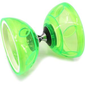 Triple Bearing Diabolo & Sticks String Pro Clutch Diablo Set Retro Juggling Toy Gift for Kids & Adults (Green)