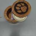 EDHAS Acacia Wood Decorative Urns Funeral Cremation Urn for Ashes for Dogs, Pet Urns for Cats (3.5" x 3.5" x 2.5")