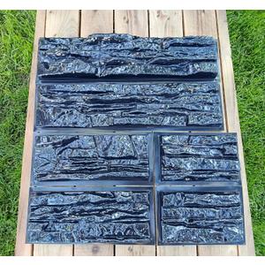 6 pcs ABS 2mm Flagstone Limestone Natural Stone Mold Plastic Cement Molds Cement Wall Mould Concrete Tile Brick DIY Forms - Molds for Concrete Prensa De Pared Moldes para Cemento Rock
