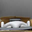 Potty Training Seat, SKYROKU Upgrade Toddler Toilet Seat for Kids Boys Girls, 2 in 1 Potty Training Toilet, Splash Guard Anti-Slip Pad Step Stool,New Sector-Shape Stabilized Base (8899+Grey)