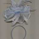 Women Fascinators Hats Flower Fascinators with Headband and Clip Tea Party Headwear for Women and Girls (Blue)