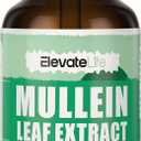 Mullein Drops for Lungs - Lung Cleanse & Detox - Vegan Mullein Leaf Extract Liquid Tincture, Support for Respiratory, Immune, Digestive System, Natural Herbal Supplement, Non-GMO,4 FL OZ