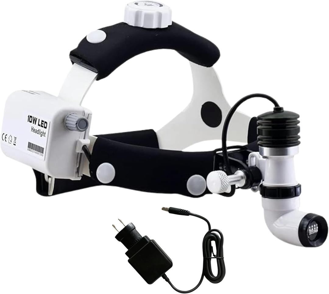 10 Watt ENT Surgical LED Headlight for Doctors Hospital and Multi Purpose (Non-Adjustable Focus of Light)