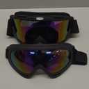 Ski Goggles, OTG Snowboard Goggles for Men Women & Youth, Winter Sport Anti Fog Snow Goggles - UV400 Protection (2 PACK, 02.black Frame Multicolor Lenses/Black Frame Gray Lenses)