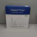 Wearable Heated Blanket - Warm Up Electric Blanket Hoodie with 6 Heat Levels, Snuggies for women, gifts for her, 50"x60", Black White Plaid