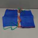 Skylety 2 Pieces Crab Trap Bait Bags Outdoor Sports Style with 3 Pieces Rubber Locker for Fishing Crab Traps Catch