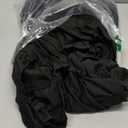 Cocktail Table Covers - 2 Pack 24"x 43" Black Cocktail Table Tablecloth with Natural Wavy Round Skirt for Bar Wedding Party Banquet