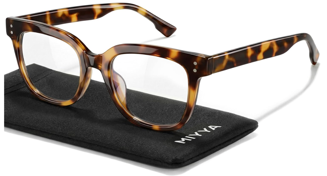 miyya Blue Light Glasses for Women & Men – Oversized UV & Blue Light Blocker Chunky Frames, Stylish Eyewear Accessories