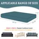 BT.WA Sectional Couch Covers for Sofa Cushion L Shaped Couch Cover Washable Soft Couch Cushion Covers Stretch Sofa Slipcovers(1-Piece for Loveseat or Sofa 2-Seater, Blue)