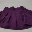 Mini Pleated Skirts for Women Purple High Waisted Skater Tennis Outfits Women's Novelty Skirt with Shorts, Size: L