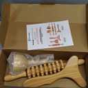 Komogir 3-in-1 Wood Therapy Massage Tools Lymphatic Drainage Massager Wooden Massager for Maderoterapia,Anti-Cellulite, Body Sculpting & Contouring
