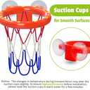 MARPPY Bath Toys - Bathtub Basketball Hoop for Kids Toddlers - Mold Free Bath Toys with Suction Cup & 3 No Hole Balls - Shower Toys and Bathtub Toys for Toddlers - Boys Girls