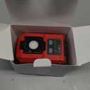 220W Azocek Power Inverter Compatible with Milwaukee 18V Battery, DC 18V to AC 110V Portable Power Station with 1 AC Outlet, 2 USB Ports & 1 Type-C Fast Charging, 400LM LED Work Light (Red)