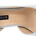 ERIJUNOR Women's Peep Toe Platform High Heel Rhinestones Satin Evening Prom Wedding Shoes (Silver)