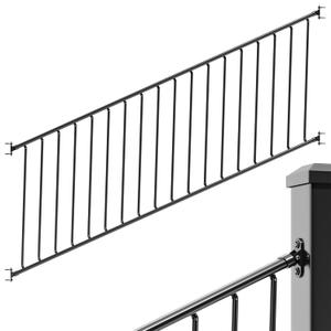 Aluminum Railing Kit, Adjustable Angle Stair Railing Kit, Universal Railing Kit for Wooden Stairs Rails, Concrete Steps & Porch & Deck, Easy to Install, Not Include Post(36in Stair, 8ft)