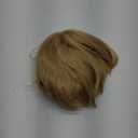 Short Blonde Bob Wig with Bangs Mushroom Wigs for Men Women 60s 70s Bowl Cut Wigs Men Blond Bob for Cosplay Funny Wig for Party Outfit Anime for Halloween Costume+Hair Cap