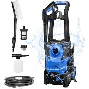 Electric Pressure Washer, Electric Power Washer with Rotatable Nozzles, 3200 PSI Max 2.2 GPM High Pressure Cleaning Machine with Foam Cannon, Power Washer for Car, Floor, Yard, Patios, Fence