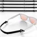 X-Protector Eye Glasses Strap - 4 PCS, Black - Sunglasses Strap with Universal Glasses Holder - Adjustable Eyeglasses Straps