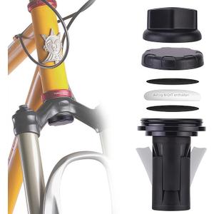 Bike Mount Hidden Compatible for air-tag, The Most Secret Anti-Theft Device - Waterproof for MTB Bicycle Suspension Fork with Inner Diameter 18-30mm (Air-Tag Not Included) (QC-01GPS-Ma)