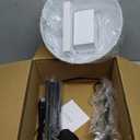 PESRAE Floor Lamp, Remote Control with Stpeless Color Temperatures and Brightness, Torchiere lamp for Bedroom, Living Room, Bulb Included (Matte Black)