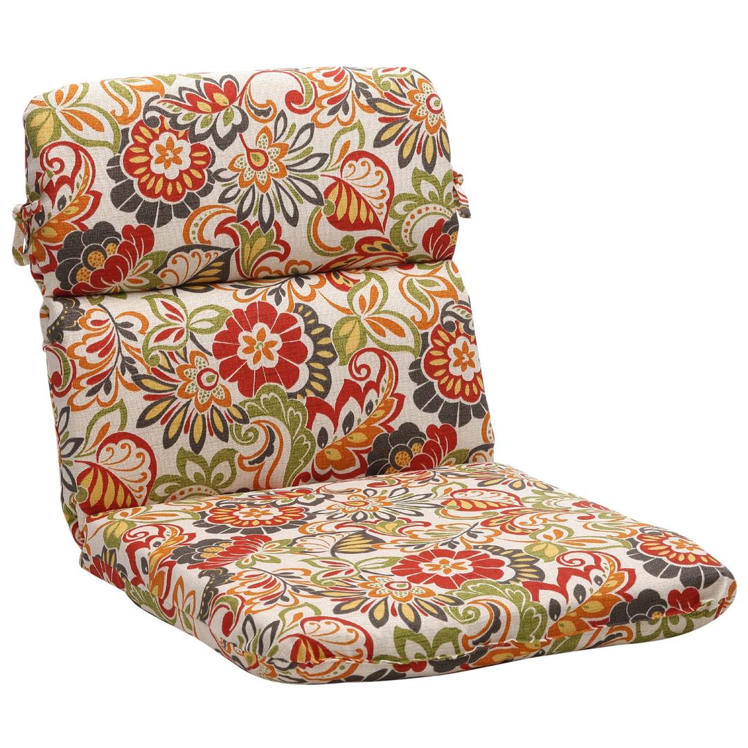 FILUXE Adirondack & Rocking Chair Cushion, High Back Patio Cushions - Waterproof Solid Tufted Pillow, Indoor/Outdoor Pads with Ties, Fade-Resistant & Seasonal All Weather Replacement
