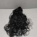 Angelaicos Unisex Wavy Halloween Costume Full Wig Long Dark Brown (Men's Wig) (Black)