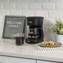 Mr. Coffee 5-Cup Mini Brew Switch Coffee Maker, Black