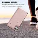 Bocasal Wallet Case for iPhone Xr Wallet Case with Credit Card Holder Premium Soft PU Leather Kickstand Shockproof Magnetic Closure 6.1 inch(Rose Gold)