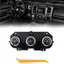 p68236776ab AC Heater Climate Control Panel Compatible with 2014-2018 Dodge Ram 1500 3500/2019-2024 Ram 1500 Classic, OE 68186217AD 68236776AB 68239170AA