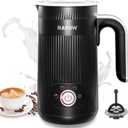 4 in 1 Electric Milk Frother: Automatic Milk Steamer Large Capacity Hot & Cold Coffee Foam Froth Maker, Milk Warmer Foamer for Latte, Cappuccino, Hot Chocolate (350mL-Magnetic)