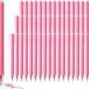 deegtran Pens Bulk, 50 Pack Smooth Pink Ink Ballpoint Pen, Wholesale Retractable Pens, No Bleed Aesthetic Click Pen Medium Point, 1.0MM