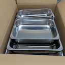 Chafing Dish Buffet Set, 9QT High Grade Chafing Dishes for Buffet, Chafers and Buffet Warmers Sets for Birthday, Wedding, Rolled-Edge Design with Silver, 4 Pack, 7 Pans