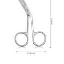 Professional Scissor Tweezers - 3Cr13 Stainless Steel Tweezers with Handles, Larger Grabbing Surface Area, Precision Eyebrow Tweezers for Women and Men Facial Hair