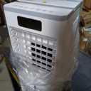 Portable Evaporative Air Cooler, Quiet Windowless Swamp Cooler with 4 Ice Packs, 2 Gallon Water Tank, Remote Control, 4 Modes & 3 Speeds, Oscillating Cooling Fan for Bedroom, Living Room and Office, 22'*12'*11'