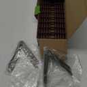 Bird Spikes 10 Pack (9.8ft) - Stainless Steel & Plastic Bird Deterrent Spikes - Humane Fence Spikes for Pigeon, Squirrel, Raccoon - Brown (10PC stainless steel bird spike)