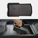 JVMA Center Console Organizer (Full Size) Armrest Console Organizer for Tesla Model 3 Highland Accessories 2024 2025 2026 (US Patent) Non-Slide